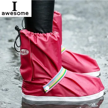 Aukštos kokybės didmeninės Nauja mada 5 spalvų lietaus Batai Apima Vandeniui Moterų ir vyrų zapatos cubren daugkartinio naudojimo kaliošai