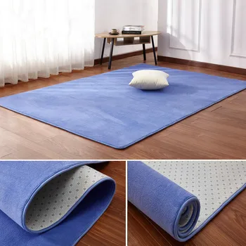 Aukštos kokybės trumpas trumpaplaukis koralų aksomo kilimas miegamojo grindų kilimėlis kambarį pagalvėlė kavos staliukas antklodė kilimas
