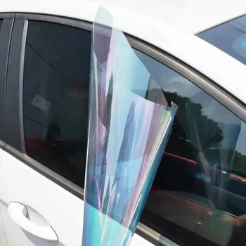 Auto, automobilių, namų, langų plėvelė, Chameleonas Vaivorykštinis Efektas Saulės atspalvis filmas 65%VLT Nano keramikos galss plėvelė Sun control anti-UV lipdukas
