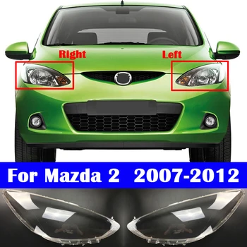 Automatinis Priekinių Žibintų Stiklas Priekinis Objektyvo Dangtelis Mazda 2 2007-2012 Automobilių Žibintų Korpuso Lempos Atspalvis, Skaidrus, Šviesos Atveju