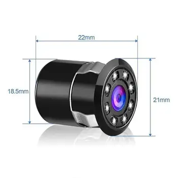 Automobilio Galinio vaizdo Kamera 170 Laipsnių Auto Atbulinės eigos Parkavimo Ekranas 8 LED Naktinio Matymo CCD Vandeniui Vaizdo įrašų su aukštos kokybės kietas