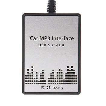 Automobilių Stiliaus USB SD AUX, MP3 Muzikos Grotuvas CD Keitiklis Adapte Už 