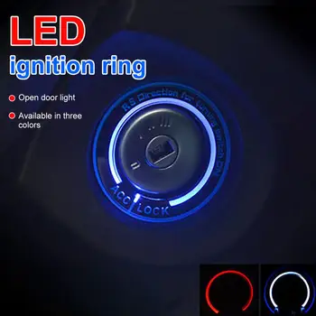 Automobilių Uždegimo Raktą, Žiedą, LED Šviesos Dekoravimo Lipduką 