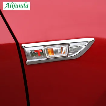Automobilių stiliaus ABS Chrome apdaila Signalo Lemputė padengti Šviesos Pusėje Emblema apdaila, apdaila Už Chevrolet Cruze Sedanas hečbekas