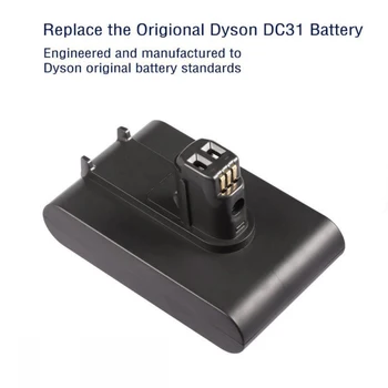 BATTOOL 22.2 V, 2200mAh Li-ion Dulkių Baterija Dyson DC44 Įveskite DC31 Gyvūnų Išskirtinis Dyson DC34 DC44