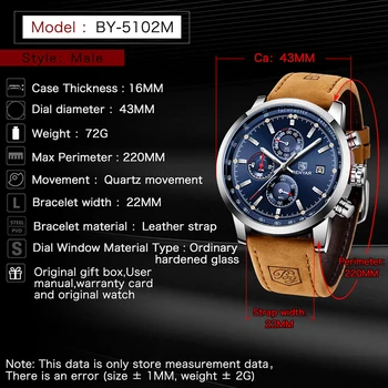 BENYAR 2020 kvarco vyriški laikrodžiai naujas top brand prabangių laikrodžių vyrams chronograph atsitiktinis sporto vandeniui vyrų laikrodis Reloj Hombres