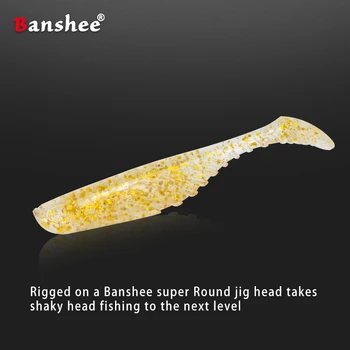 Banshee 100mm 7g Easy Shiner Minkštas Masalas Silikono Žvejybos silikono jaukų 2020 Peche Leurre paddletail swimbait Wobblers