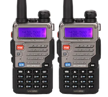 Baofeng uv-5r plius patogus talkie walki UV5RE Interphone už ssb HF Transiveris Dual Band Ekranas ppt ausinės Du Būdu radijo 2 vnt.