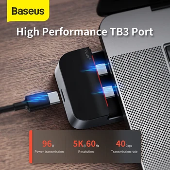 Baseus Multi USB C Tipo STEBULĖS RJ45 HDMI USB 3.0 