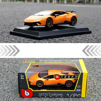 Bburago 1:24 Lamborghini Gallardo Orange lydinio automobilio modelis, modeliavimas, automobilių apdailos surinkimo dovana žaislas