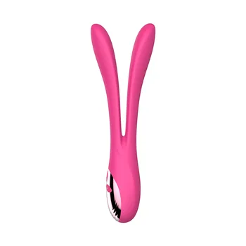 Bendable Silikono G Spot Dvigubi Vibratoriai Moterims USB Įkrovimo 9 Greičio Analinis Rabbit Vibratorius Sekso Žaislas Poroms Sekso Naujus Produktus