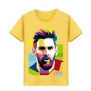 Berniukas, Mergaitė Grynos Medvilnės Marškinėlius Viršuje Argentina Jersey Vaikams Gerbėjai Tees Lionel Drabužius Barselonos Vaikai Messi Trumpomis Rankovėmis T-Shirt