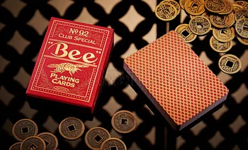 Bičių Gold Edition Coterie Kortos Mėlyna/Raudona Denio USPCC Kolekcines Pokerio Magija, Kortų Žaidimai, Magijos Triukų Rekvizitą už Magas
