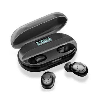 Bluetooth 5.0 Ausinės Belaidės Ausinės Bass Stereo Ausinės su mikrofonu Ausinių Sporto Vandeniui 1800mAh Baterija Dėžutė Su Mikrofonu