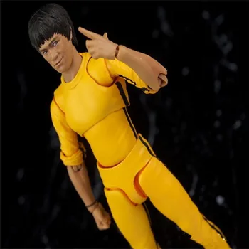 Bruce Lee Būdas Dragon Fist of Fury Yip Man Mokinių Bendro Judėjimo Anime Veiksmų Skaičius, PVC Surinkimo Žaislai 15cm
