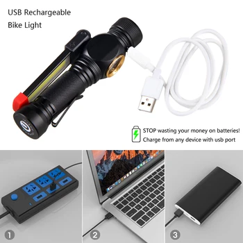 COB LED Klipą Reguliuojamas Nešiojamų Lanterna Knygos Skaitymo Šviesos Magnetinis Super Ryškus Kindle Touch USB lentelė LED Stalo Lempa