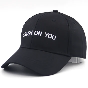 CRUSH ON YOU beisbolo kepuraitę medvilnės reguliuojamas siuvinėjimo snapback skrybėlė pora black hip-hop kepurės medaus skrybėlės visi atitiko