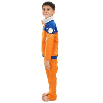 Calssic Anime Cosplay Naruto vaikams, Cosplay Kostiumai, nepilnamečių Uzumaki Naruto vaikai Europos dydį Nemokamas Pristatymas