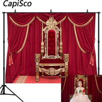 Capisco Royal Aukso soste Fotografijos Backdrops Baby Shower Gimtadienio Tortas Dekoro Lentelė Reklama Nuotrauka fone Stendas Studija