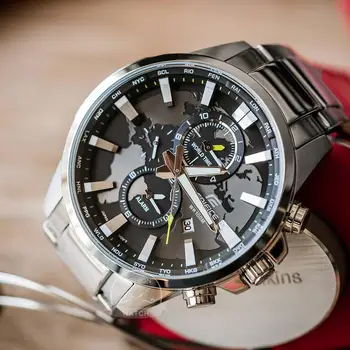 Casio laikrodžių vyrams Statinys viršuje prabanga nustatyti 100 Vandeniui Šviesos Watchs Sporto vyrų žiūrėti karinės kvarco riešo Žiūrėti relogio reloj