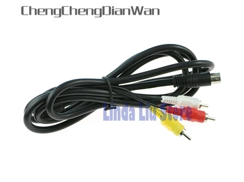 ChengChengDianWan 3RCA 1,8 m 9 pin Audio Video AV Kabelis Pakeitimo RCA Garso-vaizdo Kabelis 180cm Sega Genesis 2 arba 3 10vnt