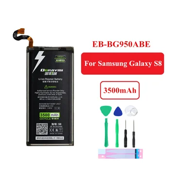 DORAYMI Telefono Baterija Samsung S5 S6 S7 Krašto S8 S9 Plus S8+ S9+ Bateria G950F G930F G920F G900F G925F G935F G955 Batterie