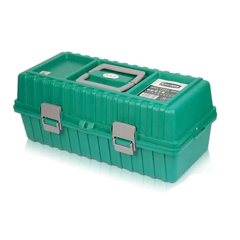 Daugiafunkcinis Plastikinė Įrankių dėžė Nuimamas Dizaino Nešiojamasis Lagaminas atveju Didelės Talpos saugojimo dėžutė organizatorius įrankiai