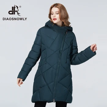 Diaosnowly 2020 m. moteris striukė ilgas šiltas žiemos moteriškų paltų Mados moteris parkas plius dydis Moterų Nauja Žiemos Kolekcija