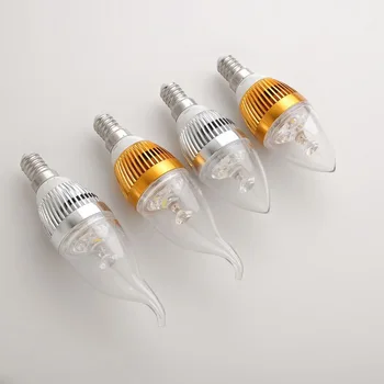 Didelės galios šviesos srautą galima reguliuoti 6W 550lm Led žvakių Lemputė E12 E27 AC110-240V LED šviestuvo led šviesos lempos apšvietimo lemputė, prožektorius