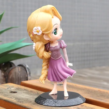 Disney 15cm Tangled Rapunzel Princesė Veiksmų Skaičius, Modelis Anime Mini Apdailos PVC Surinkimo Statulėlės Žaislo modelis vaikas dovana