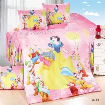Disney Barbie patalynės komplektas twin dydis paklodės vaikams, miegamojo puošimas Merginos antklodė antklode padengti 3-4 vnt 3d atspausdintas Vaikų Rožinė