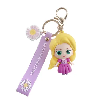 Disney Princesė Key Chain Užšaldyti Elsa Princesė Key Chain Anime Keychain Priedai Mielas Anime Duomenys Raktų pakabukai Moterims