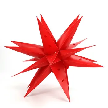 Dropshipping！3D Sprogimo Star Light 18-Trikampis, Sulankstomas Umbra Lauko Vandeniui Juosta Etape Kūrybos Kalėdų decoracion