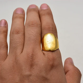 Dubajus Afrikos Aukso Spalvos Žiedų Moterų, Mergaičių Papuošalai Šalies Elementų RingsSmooth smėlio grūdelių Vestuvių žiedas