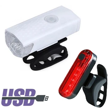 Dviračio Šviesos USB Įkrovimo 300 Liumenų 3 Režimas Dviračio Priekinės Šviesos Žibintas, Dviračio priekinis žibintas Dviračių LED Žibintuvėlis Dviračių Priedų