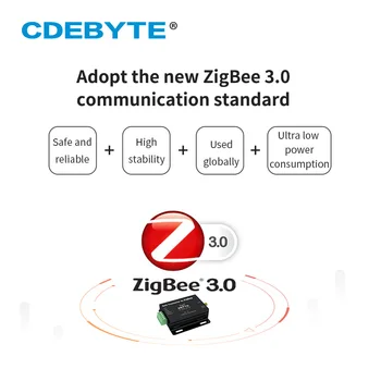 E180-ZG120B CDEBYTE Zigbee 3.0 EFR32 2.4 GHz 20dBm ZIGBEE bevielio ryšio modulis 1.3 km asortimentą ZHA ZLL Belaidis siųstuvas-imtuvas