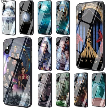 EWAU Stargate Atlantis SPA Grūdintas Stiklas telefono dėklas skirtas iphone SE 2020 m., 5 5s SE 6 6s 7 8 plus X XR XS 11 pro Max