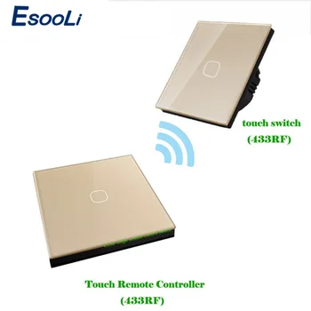 Esooli ES Standartas 1/2/3 Gauja 2 Būdas Belaidžio Nuotolinio valdymo Sienos lengvos Jungiklis Wireless Stick Nuotolinio Touch Jungiklis