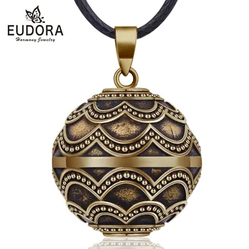 Eudora Vario 20mm Pušies kankorėžis Stiliaus Meksikos Bell Harmony Bola Kamuolys Pakabukas Karoliai Nėštumą Moterų Derliaus fine Jewelry B332