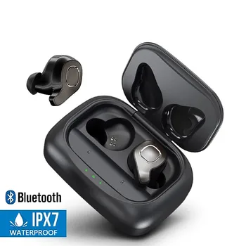 F8 TWS Bluetooth5.0 Ausines Tiesa, Belaidės Stereo Ausinių 20hours žaisti laiko Sporto IPX7 atsparus Vandeniui Triukšmą Ausinės