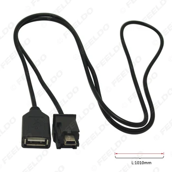 FEELDO Automobilių Garso Radijas, USB į Mini USB Jungiklis Laido Adapteris, skirtas 