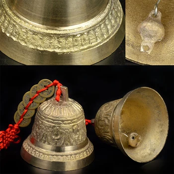 Feng shui Budizmas Vario Varpas Religinių Vėjo Bell Buda Namuose Kabo Dekoro Vėjo Varpelių Automobilių Puošimas Amatų Penkių Imperatorių Monetų