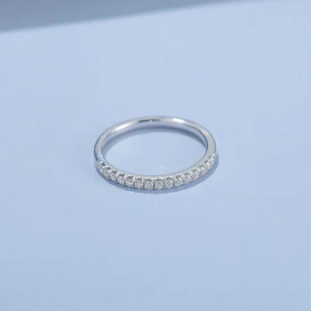 GEM BALETO 925 Sterling Silver Jewelry Moissanite Deimantų Sužadėtuvių Metines Juosta Žiedas Moterims Vestuvių