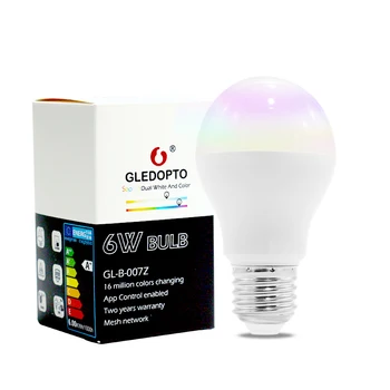 GLEDOPTO ZIGBEE 6W RGB+BMT Smart Wifi, Lemputės, Namų Nuotolinio Valdymo SmartThings Lightify programa veikia Su Homekit Alexa Echo Plius