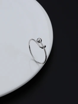 GOMAYA Reguliuojamas 925 Sterlingas Sidabro Žiedas Minimalistinio Atidaryti Piršto Žiedai Moterims Jubiliejų Moterų Fine Jewelry Naują Atvykimo