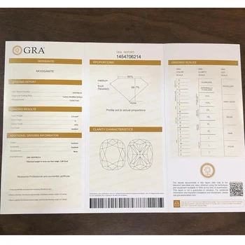 GRA GTC CC moissanites sertifikatą popieriaus (kaina nėra teisinga,tiesiog nenoriu kad sertifikatą, be akmuo)