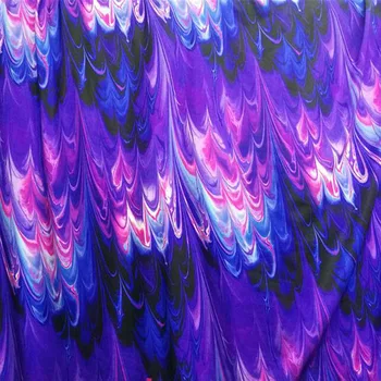 Geras Violetinė Ruožas Plaukimo Audinio Cotton/Spandex megztos medžiagos, Violetinė Liepsna Spausdinimo Audinio Siuvimo maudymosi kostiumėlį, 