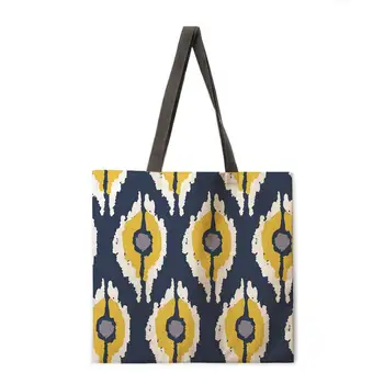 Grafiti geometrinis spausdinimo maišelį laisvalaikio rankinės lady pečių maišą mados paplūdimio krepšys sulankstomas pirkinių krepšys