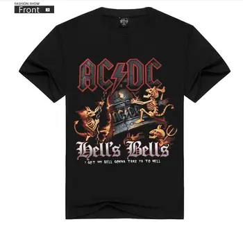 Grupė AC/DC COSPLAY KOSTIUMŲ COSPLAY VIRŠUJE TEE AC/DC Marškinėliai COSPLAY Tee