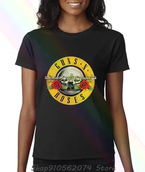 Guns N Roses, Klasikinis Logotipas Unisex Tg Lankelis Moterys T-shirt Kaklo Šilčiau